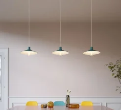 Suspension*Creative Cables Suspension, Swing Pastel, , Ø30cm, H11,1cm - bleu pétrole