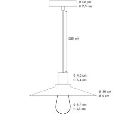 Suspension, Swing Pastel, vert prairie, Ø30cm, H11,1cm - Creative Cables