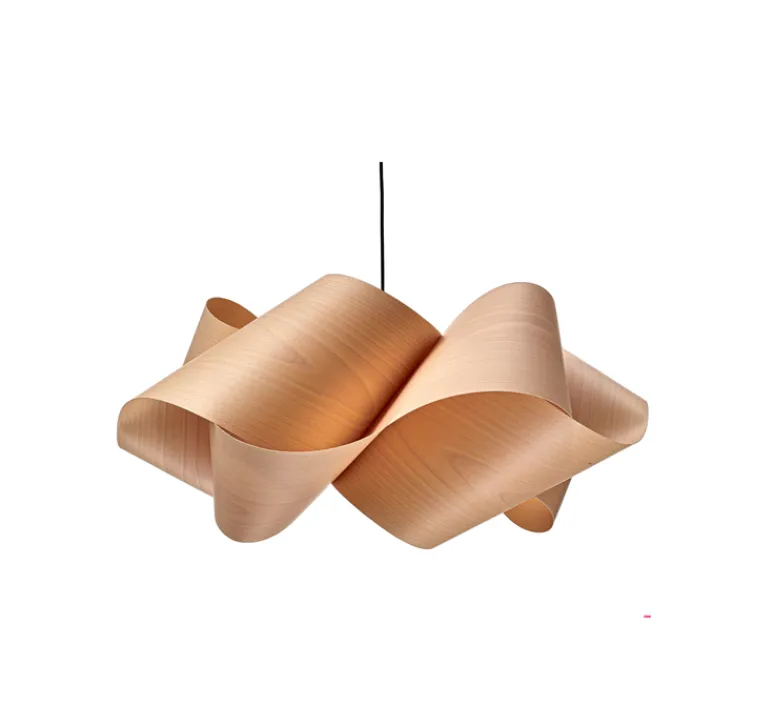 Suspension*LZF Suspension, swirl small SP 22, hêtre naturel, Ø54cm, H25cm - bois, marron