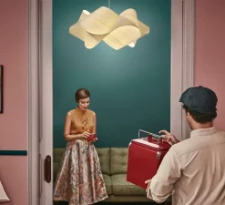 Suspension, Swirl, SP 20, Blanc ivoire, Ø54cm, H25cm - LZF