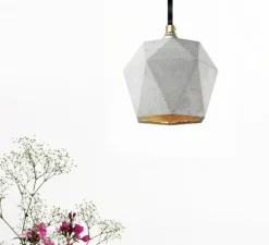 Suspension, [T2], gris, or, Ø12cm, H12cm - GANTLights