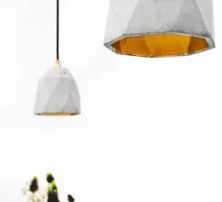 Suspension, [T1], gris, or, Ø15cm, H15cm - GANTLights