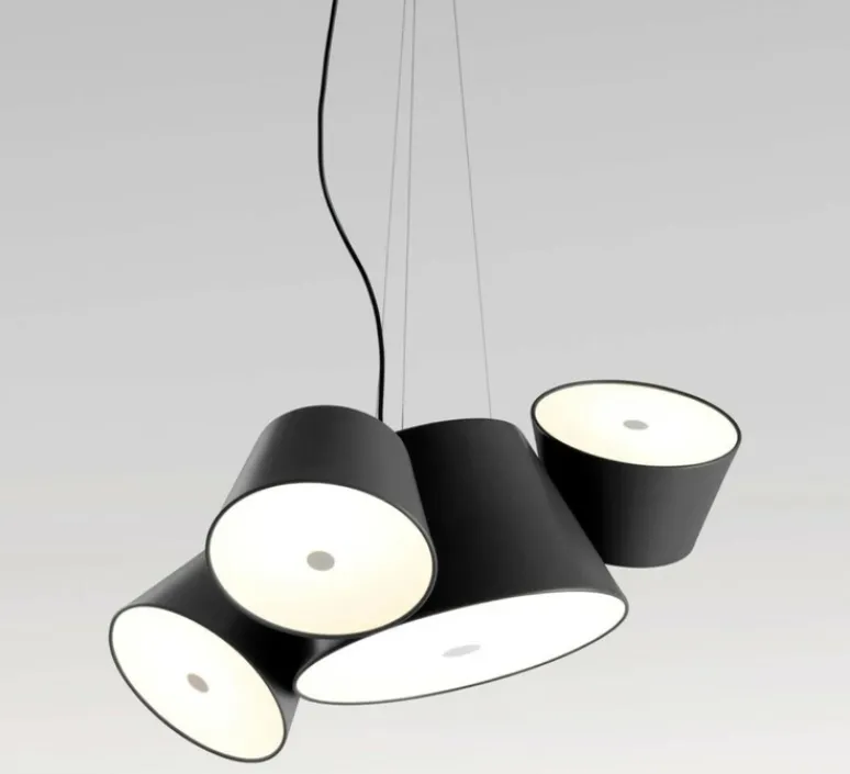 Suspension*Marset Suspension, Tam Tam, Mini, semi-mat, Ø66cm - noir