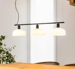 Suspension, Tatawin, linéaire M, blanc, L100cm, H210cm - Faro