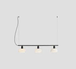 Suspension, Tatawin, linéaire S, blanc, L100cm, H210cm - Faro