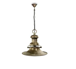 Suspension*Moretti Luce Suspension, Taverna 1007, , Ø50cm, H102cm - Cuivre laiton vieilli