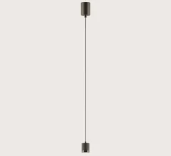 Suspension, Tea, C1337, noir mat, marbre noir, LED, dim, 2700K, 600 lm, Ø5cm, H6cm - Aromas del Campo