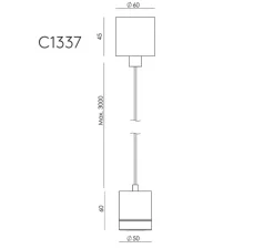 Suspension*Aromas del Campo Suspension, Tea, C1337, , LED, dim, 2700K, 600 lm, Ø5cm, H6cm - vieil or, marbre vert