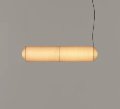 Suspension*Santa & Cole Suspension, Tekio Horizontal P2, circular canopy, , LED, dim, 2200-2700K, 2190 lm, L120cm, H25cm - papier Washi