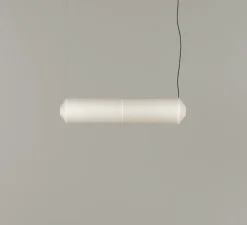 Suspension*Santa & Cole Suspension, Tekio Horizontal P2, circular canopy, , LED, dim, 2200-2700K, 2190 lm, L120cm, H25cm - papier Washi