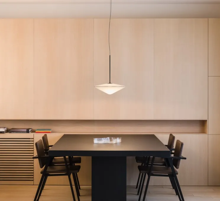 Suspension, Tempo 5780 surface, graphite, LED, dim, 2700K, 441 lm, Ø35cm, H44cm - Vibia