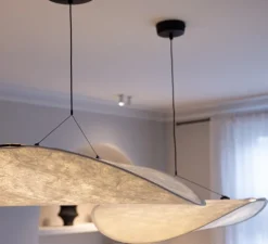 Suspension, Tense, blanc, LED, 2700K, 2000lm, Ø70cm, H15cm - New Works