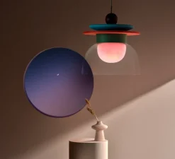Suspension*Sphaer Suspension, Theia, , Ø50cm, H51,5cm - vert clair, bleu clair, bordeaux, rose et orange