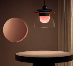 Suspension*Sphaer Suspension, Theia, , Ø50cm, H51,5cm - vert clair, bleu clair, bordeaux, rose et orange