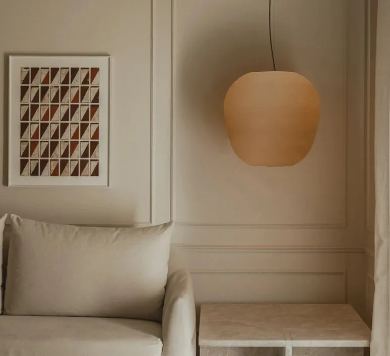 Suspension*Faro Suspension, Tierra 520, , Ø52cm, H50,3cm - naturel