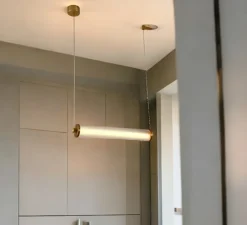 Suspension, Tiffany horizontale, diamant, LED, dim, 2700K, 1900 lm, L67cm, H9,25cm - Elements lighting