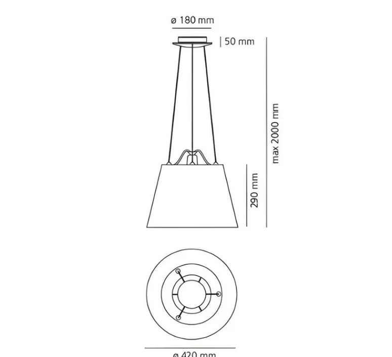 Suspension*Artemide Suspension, Tolomeo Mega suspension, , Ø42cm, H29cm - noir