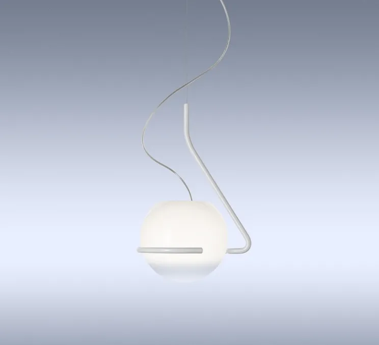 Suspension, Tonda Piccola, blanc, L30cm, H25cm - Foscarini
