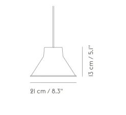 Suspension*Muuto Suspension, Top, , Ø21cm, H13cm - rouge profond