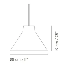 Suspension*Muuto Suspension, Top, , Ø28cm, H19cm - vert foncé