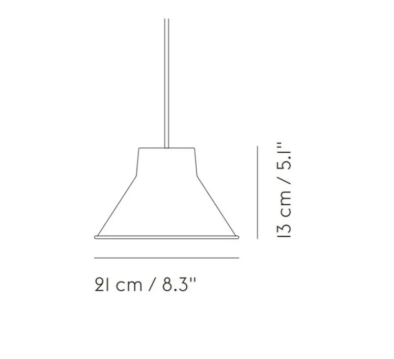 Suspension*Muuto Suspension, Top, , Ø21cm, H13cm - vert foncé