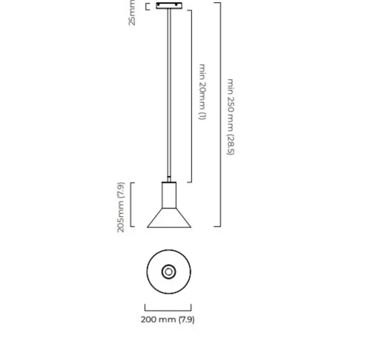 Suspension, Torres, bronze, Ø20cm, H20,5cm - CTO lighting