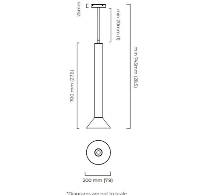 Suspension, Torres Tall , bronze et albâtre, Ø20cm, H70cm - CTO lighting