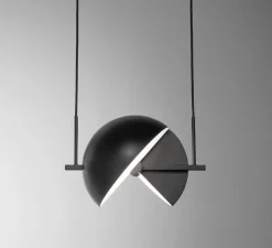 Suspension*Oblure Suspension, Trapeze, , L37cm, H16cm - noir et blanc
