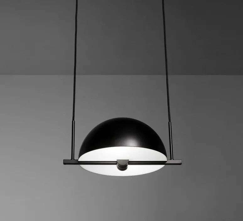 Suspension*Oblure Suspension, Trapeze, , L37cm, H16cm - noir et blanc