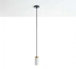 Suspension*Carpyen Suspension, Triana, , Ø6cm, H15cm, LED, 3000k, 900lm - blanc, or