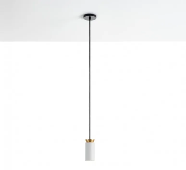 Suspension*Carpyen Suspension, Triana, , Ø6cm, H15cm, LED, 3000k, 900lm - blanc, or