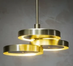 Suspension, Triarc, laiton, noir, 2700K, Ø64cm, H24cm - Bert Frank