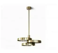 Suspension, Triarc, laiton, noir, 2700K, Ø64cm, H24cm - Bert Frank