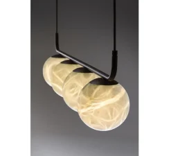 Suspension*Alma light suspension, Tribeca, , LED, 2700K, 270lm, Ø76cm, H25cm - noir