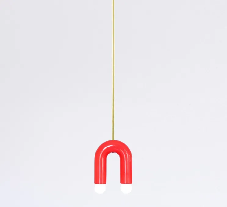 Suspension, TRN A1, rouge glossy, L16cm, H18cm - Pani Jurek