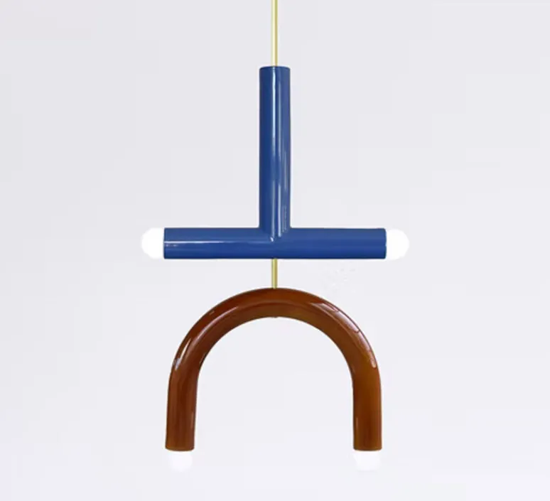 Suspension*Pani Jurek Suspension, TRN C2, , L35cm, H63cm - denim, marron