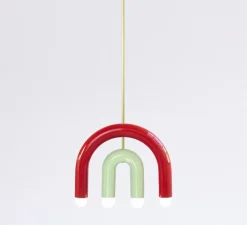 Suspension, TRN C1, rouge, pistache, L36cm, H28cm - Pani Jurek