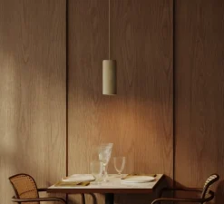 Suspension, Tub-E27, bois, Ø8,6cm, H20cm - Creative Cables