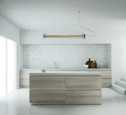 Suspension, Tube lumineux, Kyhn, IP68, dimmable, inox, 1600lm, 2700k, L130cm, IP 68 - Sammode