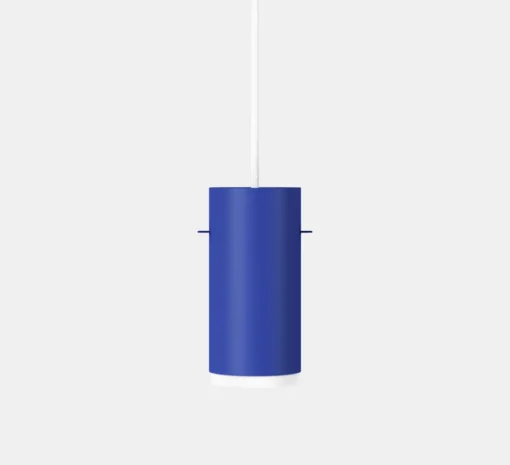 Suspension, Tube, petit, bleu profond, Ø16cm, H8cm - Moebe