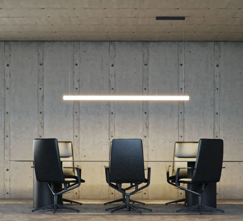 Suspension*Beneito Faure Suspension, Tubi D-60, , LED, dim, 4000K, 6882 lm, L197cm, H6,2cm - blanc