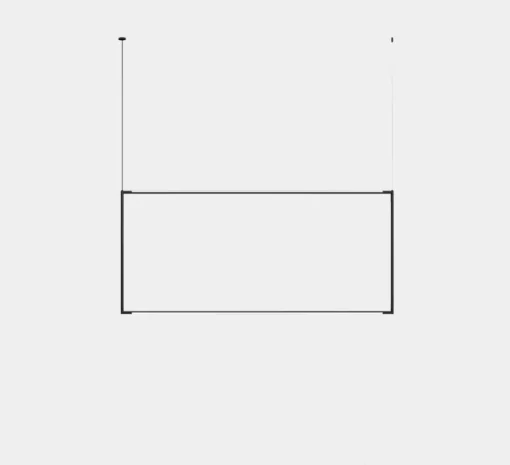 Suspension*LEDS C4 Suspension, Tubs Modular Rectangular Horizontal, , LED, dim, 3000K, 5260 lm, L161,9cm, H72,9cm - noir