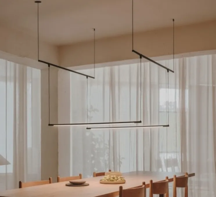 Suspension, Tubs Modular Track With 2 Lineal 600mm, noir, LED, dim, 3000K, 1504 lm, L90cm, H60cm - LEDS C4