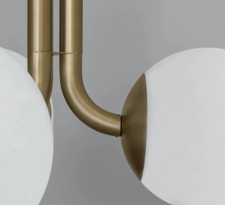 Suspension*Schwung Suspension, Tubular SM, , Ø48,5cm, H57,9cm - Laiton laqué bruni