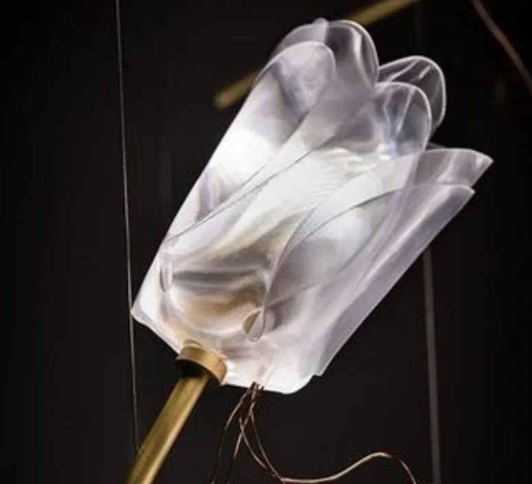 Suspension*Slamp Suspension, Tulip 7 Round, , L100cm, H330cm - prisma, laiton