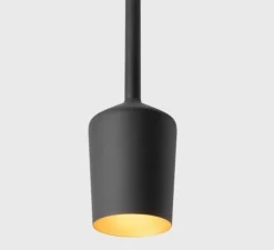 Suspension*Modular suspension, Tulip Blossom, , Ø10,9cm, H18cm - Lighting noir et or