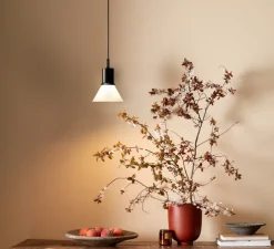 Suspension, Type 80 glass, blanc & noir, Ø15cm, H16cm - Anglepoise