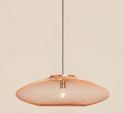 Suspension*Atelier Robotiq Suspension, UFO, Small, full, cuivre, Ø40cm, H12cm - léger cuivre