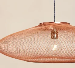 Suspension*Atelier Robotiq Suspension, UFO, Small, full, cuivre, Ø40cm, H12cm - léger cuivre