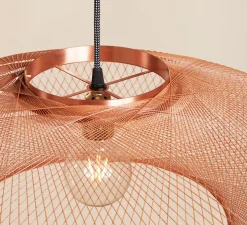 Suspension, UFO Full Large, cuivre, Ø80cm, H24cm - Atelier Robotiq